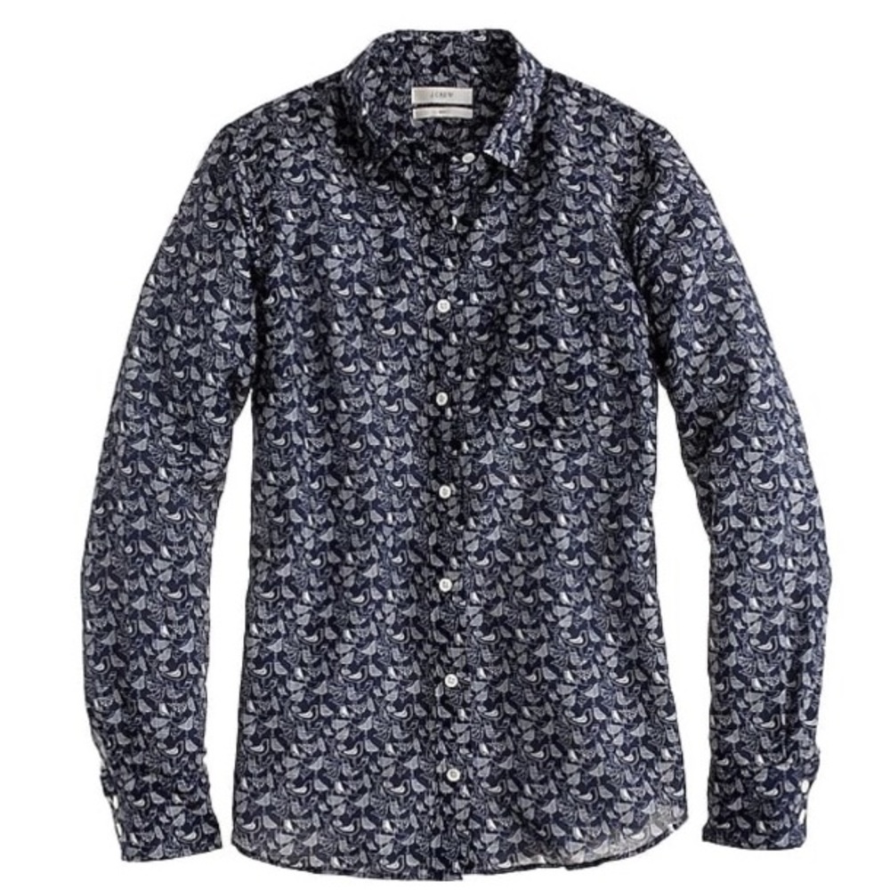 J Crew Button Up Blouse
